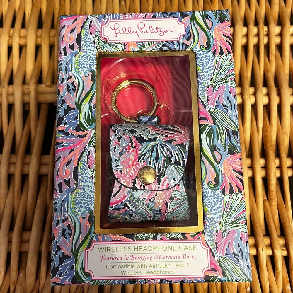 NWT Lilly Pulitzer Bringing Mermaid Back Apple Airpod Holder